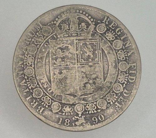 Verenigd Koninkrijk. Victoria. Half Crown 1890 (Zonder, Postzegels en Munten, Munten | Europa | Niet-Euromunten