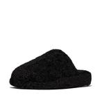 -0% FitFlop  FitFlop Iqushion wrapped mule teddy  maat 38, Verzenden, Nieuw, Zwart