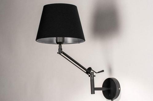 Rietveld Wandlampen - Zwart - Stof, Metaal, Huis en Inrichting, Lampen | Wandlampen, Verzenden