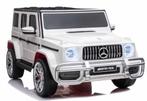 24V Mercedes-Benz G63 ///AMG, wit, 2 pers, 4WD, NIEUW!!, Kinderen en Baby's, Nieuw, Ophalen of Verzenden