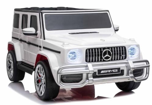 24V Mercedes-Benz G63 ///AMG, wit, 2 pers, 4WD, NIEUW!!, Kinderen en Baby's, Speelgoed | Buiten | Accuvoertuigen, Nieuw, Ophalen of Verzenden