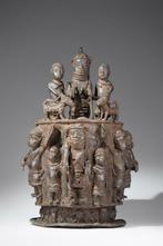 Een bronzen beeldhouwwerk - Ikgob - Benin - Nigeria