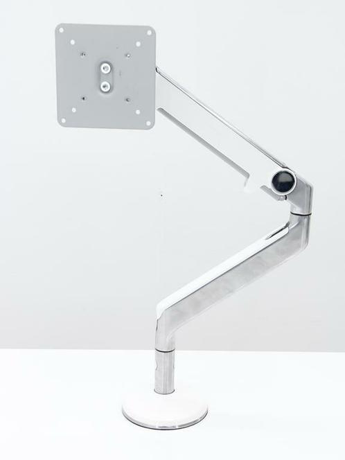 Monitorarm Humanscale M2 - metaal gepolijst aluminium/wit,, Computers en Software, Monitoren, Gebruikt, Ophalen of Verzenden