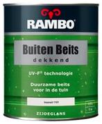 Rambo Buitenbeits Dekkend Zijdeglans - Boerenwit 1109 - 0,75, Nieuw