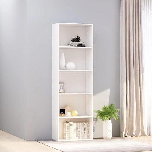 vidaXL Boekenkast met 5 schappen 60x30x189 cm bewerkt hout, Huis en Inrichting, Kasten | Boekenkasten, 25 tot 50 cm, Nieuw, Overige houtsoorten