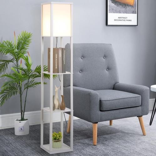 Vloerlamp - Interieurverlichting - E1-MDF - Acrylwit, Huis en Inrichting, Lampen | Vloerlampen, Nieuw, Stof, Ophalen of Verzenden