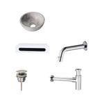 Sani Royal Tundra Grey Marmer Fonteinkom met Solid, Tuin en Terras, Waterpartijen en Fonteinen, Nieuw