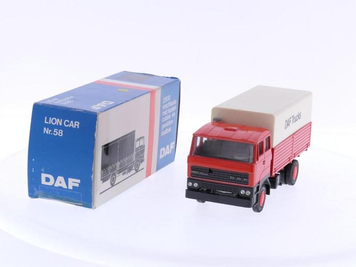Schaal 1:50 Lion Car Nr.58 Daf 2800 enkelassige Bakwagen..., Hobby en Vrije tijd, Modelauto's | 1:50, Gebruikt, Ophalen of Verzenden