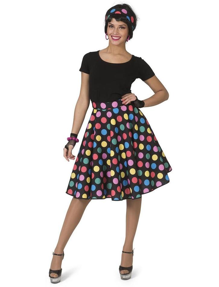 50s Rock en Roll Rok Stippen, Kleding | Dames, Carnavalskleding en Feestkleding, Nieuw, Ophalen of Verzenden