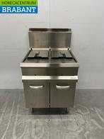 RVS Hobart Dubbele Friteuse 2 x 14 liter GAS Horeca, Ophalen of Verzenden, Gebruikt
