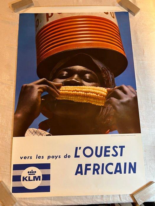 Anonymous - KLM - vers les pays de LOUEST AFRICAIN - Jaren, Antiek en Kunst, Kunst | Tekeningen en Foto's