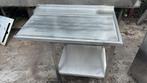 RVS afvoertafel 111x74x90 bxdxh, Zakelijke goederen, Horeca | Meubilair en Inrichting, Ophalen of Verzenden, Gebruikt