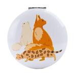 Spiegeltje Make-Up Compact Klep - Feline Fine Cats - Groen -, Huis en Inrichting, Ophalen of Verzenden, Nieuw