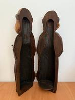 Wijnrek - Hout - monnik, Antiek en Kunst