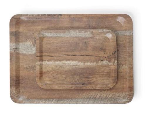 Dienblad met hout bedrukking - melamine - hout - 37x53cm, Zakelijke goederen, Horeca | Keukenapparatuur, Nieuw in verpakking, Verzenden