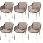 Puglia dining tuinstoel  latte Taste 4SO set van 6, Tuin en Terras, Tuinstoelen, Ophalen of Verzenden, Nieuw