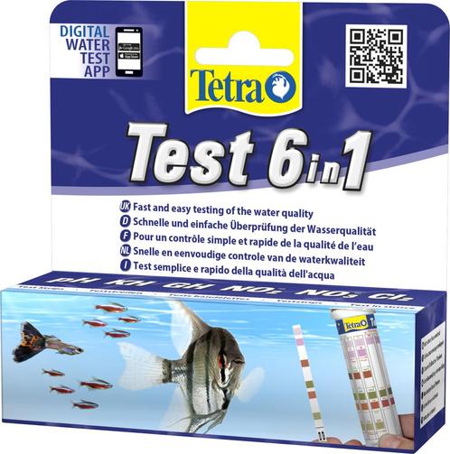 Tetra Test 6in1 25 strips, Dieren en Toebehoren, Vissen | Aquaria en Toebehoren, Ophalen of Verzenden