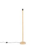 Landelijke vloerlamp hout zonder kap - Mels, Huis en Inrichting, Lampen | Vloerlampen, Nieuw, Overige materialen, Landelijk, 100 tot 150 cm