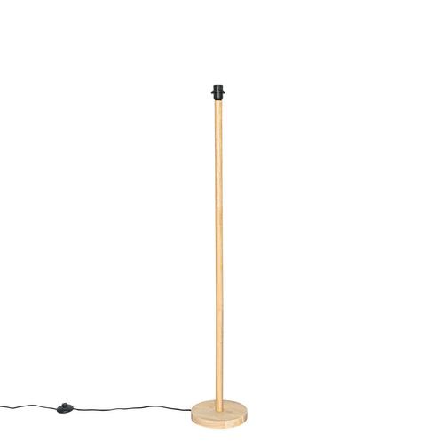 Landelijke vloerlamp hout zonder kap - Mels, Huis en Inrichting, Lampen | Vloerlampen, Nieuw, Overige materialen, 100 tot 150 cm