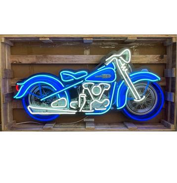 Motorcycle XXL Neon Verlichting 140 x 70 cm beschikbaar voor biedingen