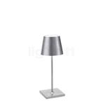 Zafferano Poldina Acculamp LED, bladzilver - 30 cm, Verzenden, Nieuw