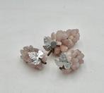 sculptuur, Beautiful set of 3 decorative vintage rose quartz, Antiek en Kunst