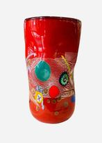 Vaas - Muranoglas en millefiori murrine, Antiek en Kunst, Antiek | Glas en Kristal