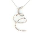 Zonder Minimumprijs - Ketting met hanger - 18 karaat Witgoud