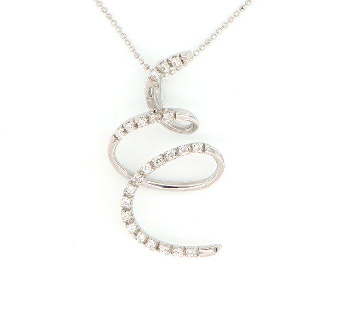 Zonder Minimumprijs - Ketting met hanger - 18 karaat Witgoud, Sieraden, Tassen en Uiterlijk, Antieke sieraden