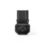 C13 (v) naar C14 (m) connector | Nedis (Haaks), Verzenden, Nieuw