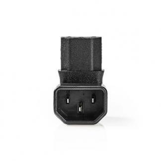 C13 (v) naar C14 (m) connector | Nedis (Haaks), Computers en Software, Pc- en Netwerkkabels, Nieuw, Verzenden