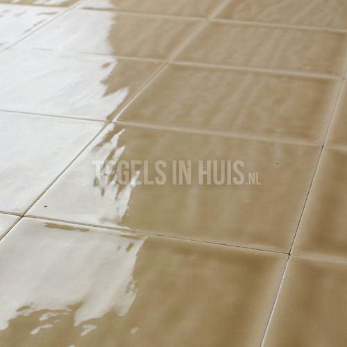 Wandtegel 15x15 cm artic beige vision handvorm look, Doe-het-zelf en Verbouw, Tegels, Wandtegels, Nieuw, 10 m² of meer, Ophalen