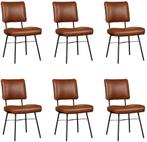 Leren Eetkamerstoelen Solid 120+ Kleuren Keukenstoel, Nieuw, Vijf, Zes of meer stoelen, Leer, Ophalen of Verzenden