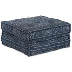 vidaXL Modulaire bank Geometrisch Indigo 70 x 70 x 36 cm, Huis en Inrichting, Woonaccessoires | Kussens, Verzenden, Nieuw