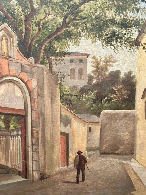 Emilia Riccioli (XIX-XX) - Scorcio cittadino, Antiek en Kunst, Kunst | Schilderijen | Klassiek