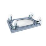 Eurobakken rolplateau 250 kg met rem grijs, Zakelijke goederen, Machines en Bouw | Heftrucks en Intern transport