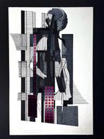 Eugène Eechaut (1928-2019) - ink composition - framed - 43 x