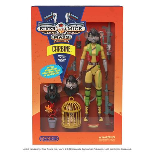 (Pre-order) Biker Mice From Mars Action Figure Carbine 23 cm, Verzamelen, Poppetjes en Figuurtjes, Zo goed als nieuw, Verzenden