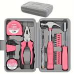 AANBIEDING: 13-delige roze gereedschaps set #2 - nu 24.95, Doe-het-zelf en Verbouw, Gereedschap | Handgereedschap, Verzenden, Nieuw