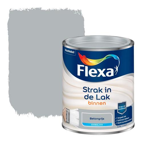Flexa Strak in de Lak binnenlak zijdeglans betongrijs 750 ml, Doe-het-zelf en Verbouw, Overige Doe-het-zelf en Verbouw, Nieuw