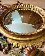 Wandspiegel- Convex. 71 cm. Vissenoog. - Hout