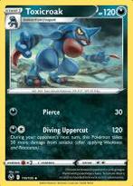 Toxicroak 110/195 Silver Tempest, Ophalen of Verzenden, Nieuw, Losse kaart, Foil