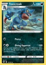 Toxicroak 110/195 Silver Tempest, Hobby en Vrije tijd, Verzamelkaartspellen | Pokémon, Losse kaart, Nieuw, Foil, Ophalen of Verzenden