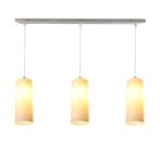 Design hanglamp chroom, Hatice, Huis en Inrichting, Lampen | Hanglampen, Design, Nieuw, Ophalen of Verzenden, Glas