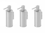 Veiling - 3x Beaux zeepdispenser staand 150ml Ulis geborstel, Huis en Inrichting, Badkamer | Badtextiel en Accessoires, Nieuw