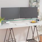 vidaXL TV-meubel/monitorverhoger transparant 120x30x13 cm gl