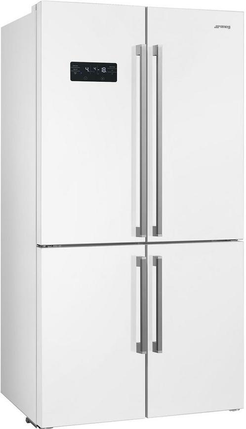 Smeg FQ60BDE side-by-side koelkast - wit, Witgoed en Apparatuur, Koelkasten en IJskasten, 150 tot 200 liter, Energieklasse A of zuiniger