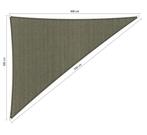Premium schaduwdoek 3x4x5m driehoek waterdoorlatend Dese..., Nieuw