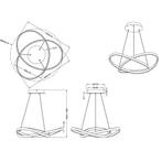 LED Hanglamp - Trion Source - 27.5W - Warm Wit 3000K -, Huis en Inrichting, Lampen | Hanglampen, Ophalen of Verzenden, Nieuw, Metaal