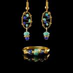 Oud-Romeins, Keizerrijk Ring en oorbellen met metaal